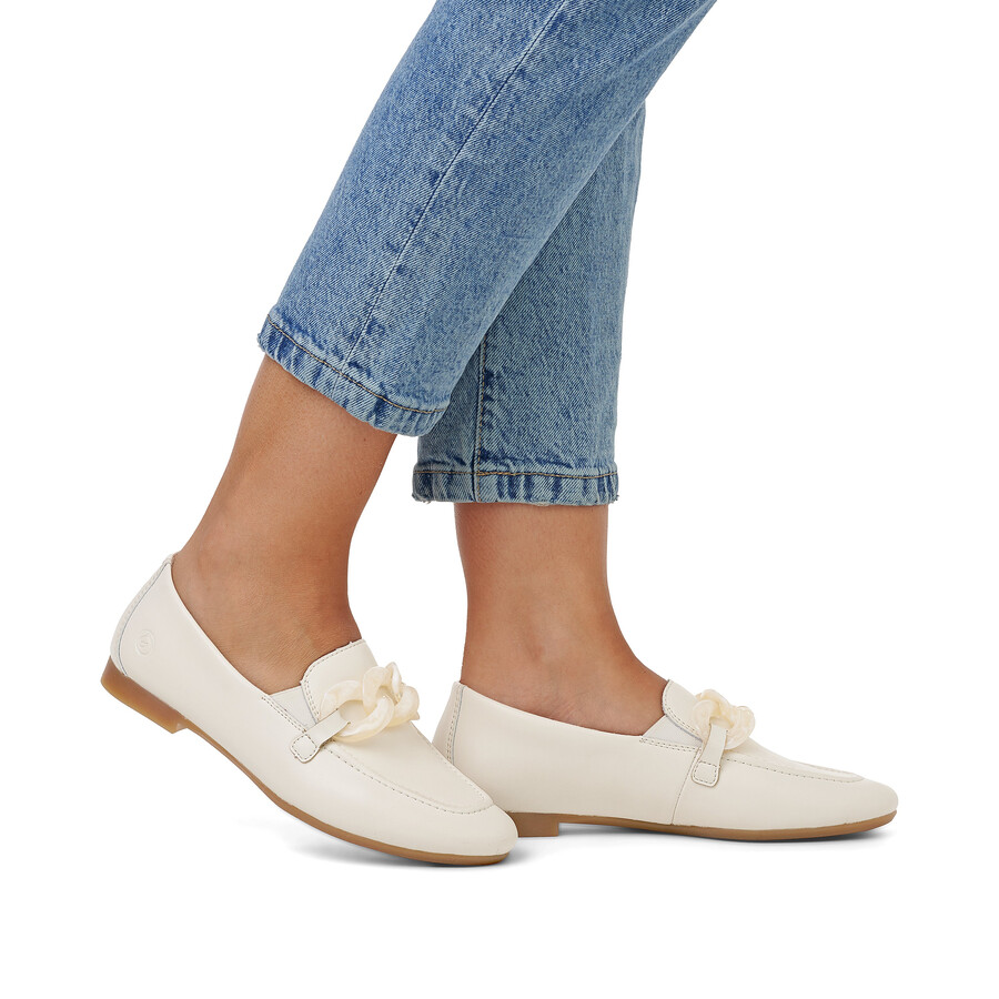 zapatos blancos con elástico para mujer remonte d0k00-80