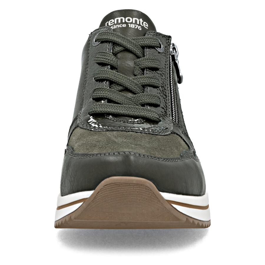 zapatos verdes con cremallera para mujer remonte d0t16-54