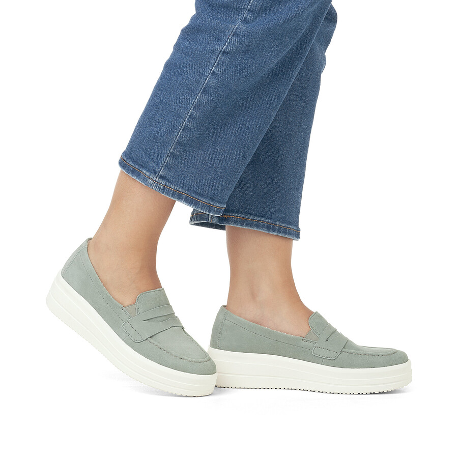 zapatos elásticos verdes para mujer remonte d1c05-52