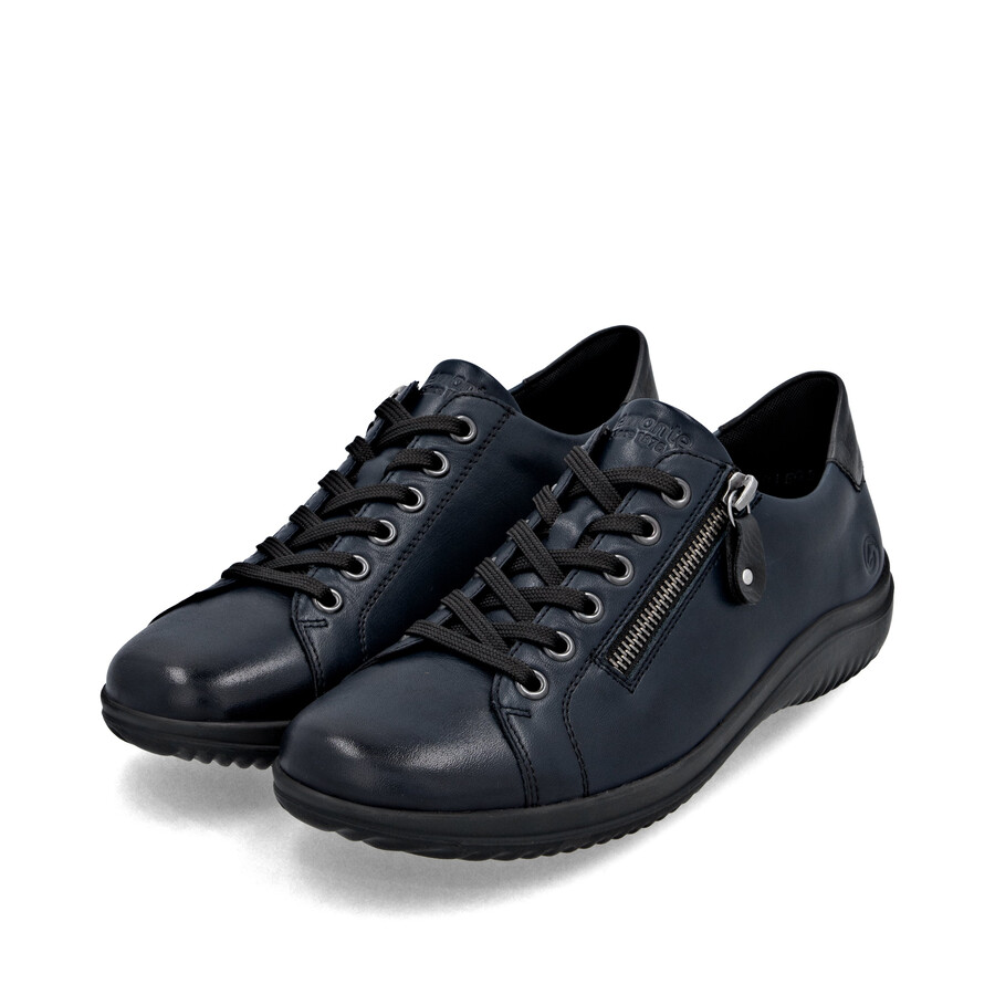 zapatos azules con cremallera para mujer remonte d1e03-14