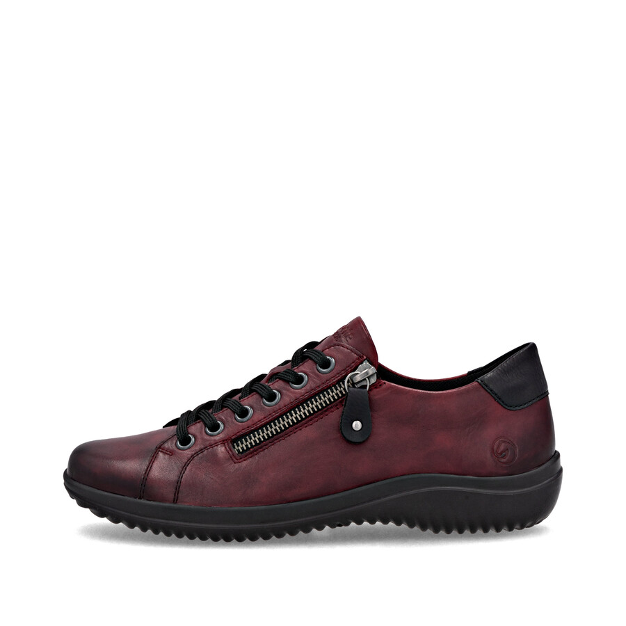 zapatos rojos con cremallera para mujer remonte d1e03-35