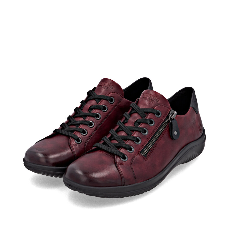 zapatos rojos con cremallera para mujer remonte d1e03-35