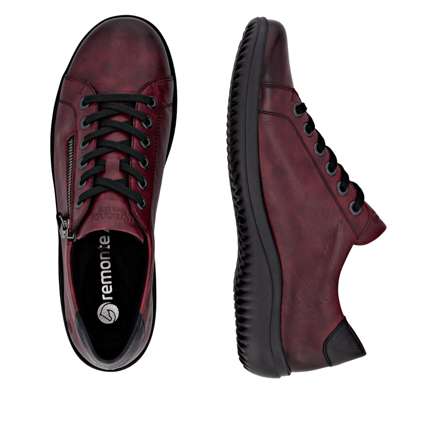 zapatos rojos con cremallera para mujer remonte d1e03-35