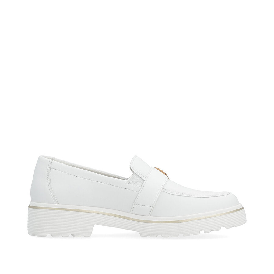 zapatos blancos con elástico para mujer remonte d1h00-80