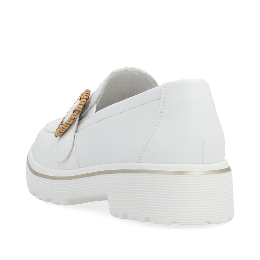 zapatos blancos con elástico para mujer remonte d1h00-80