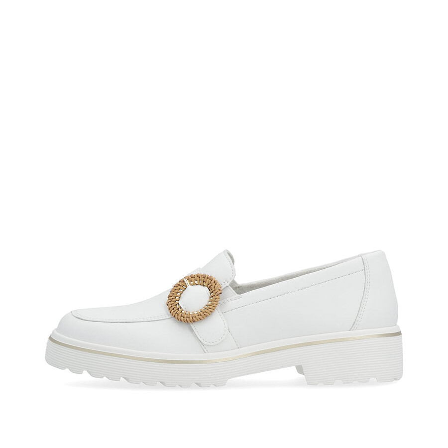 zapatos blancos con elástico para mujer remonte d1h00-80