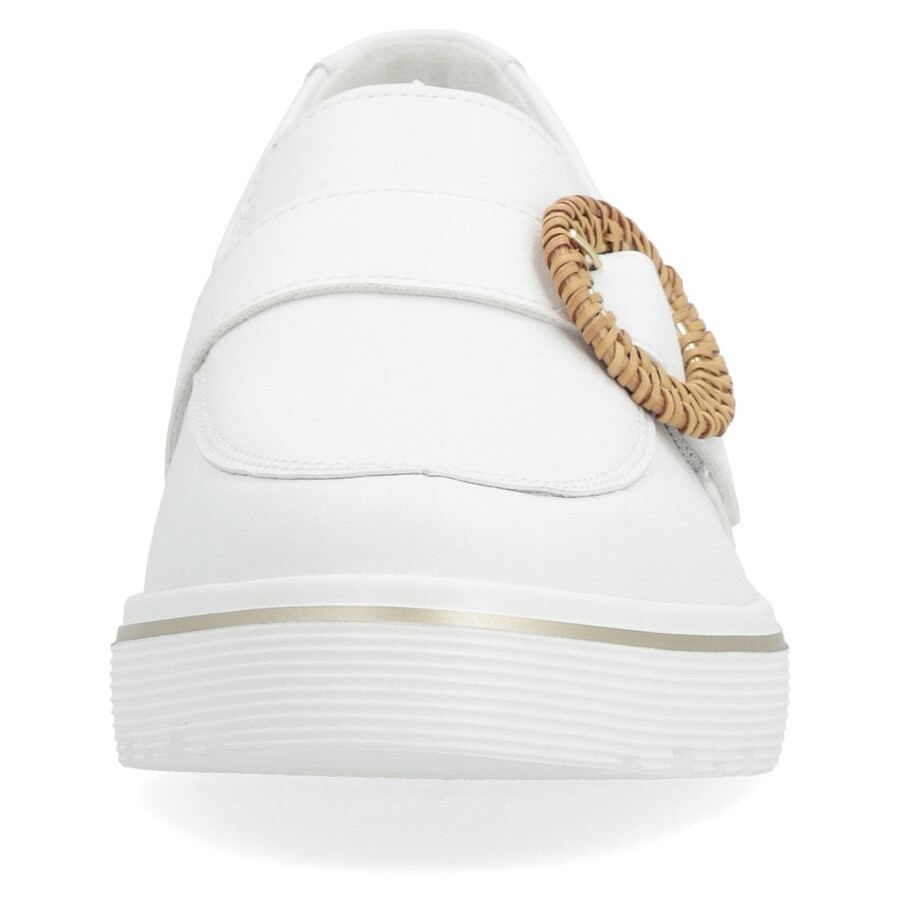 zapatos blancos con elástico para mujer remonte d1h00-80