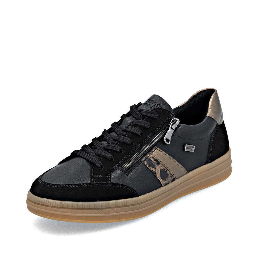 zapatos negros con cremallera para mujer remonte d2c04-03