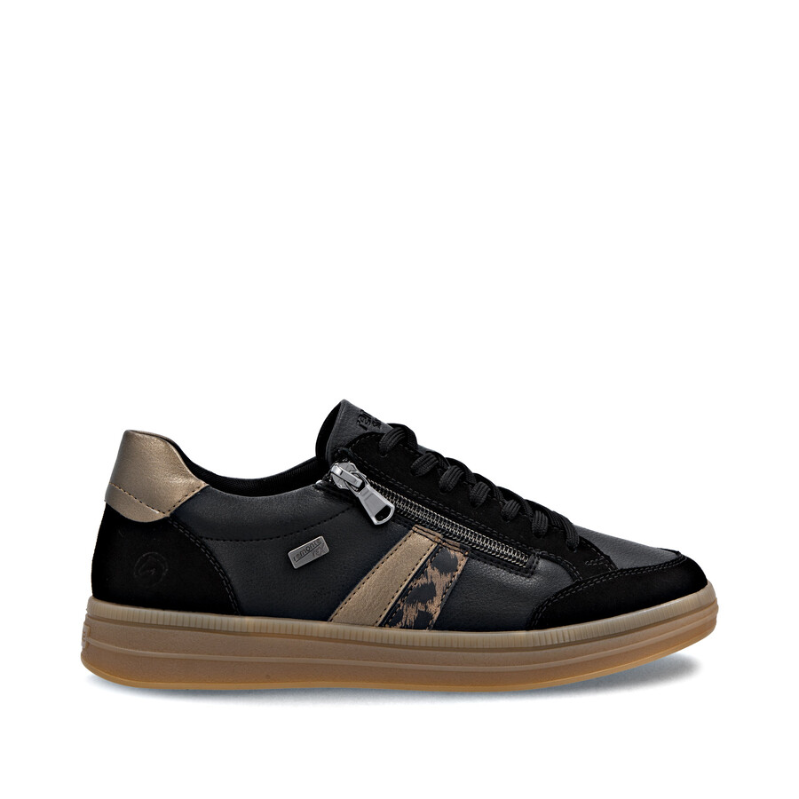 zapatos negros con cremallera para mujer remonte d2c04-03
