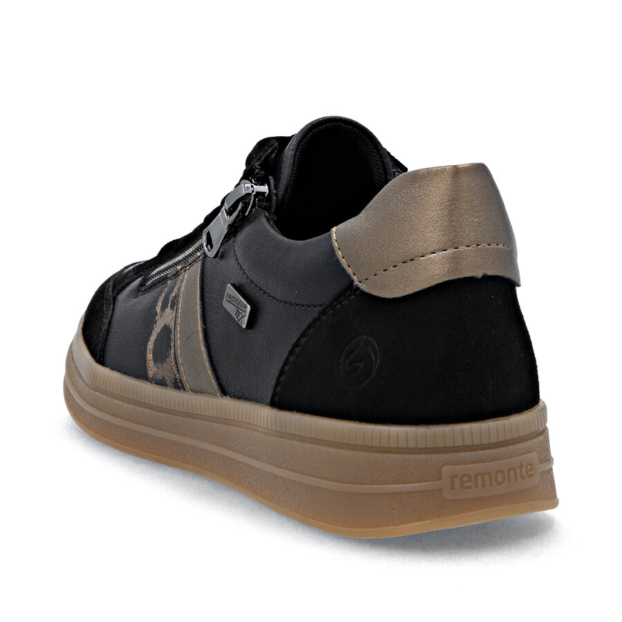 zapatos negros con cremallera para mujer remonte d2c04-03
