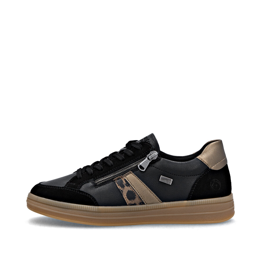 zapatos negros con cremallera para mujer remonte d2c04-03