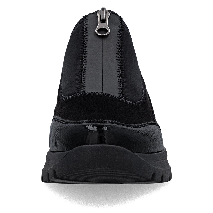 zapatos negros con cremallera para mujer remonte d2v01-04
