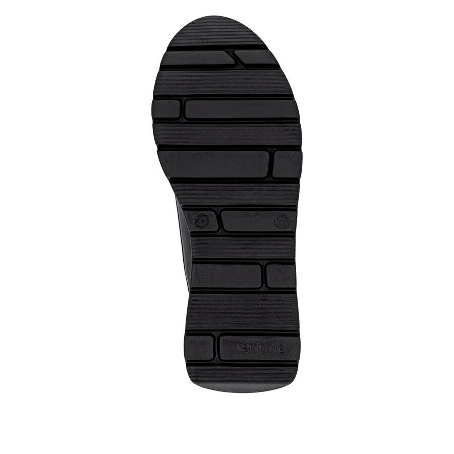 zapatos negros con cremallera para mujer remonte d2v01-04