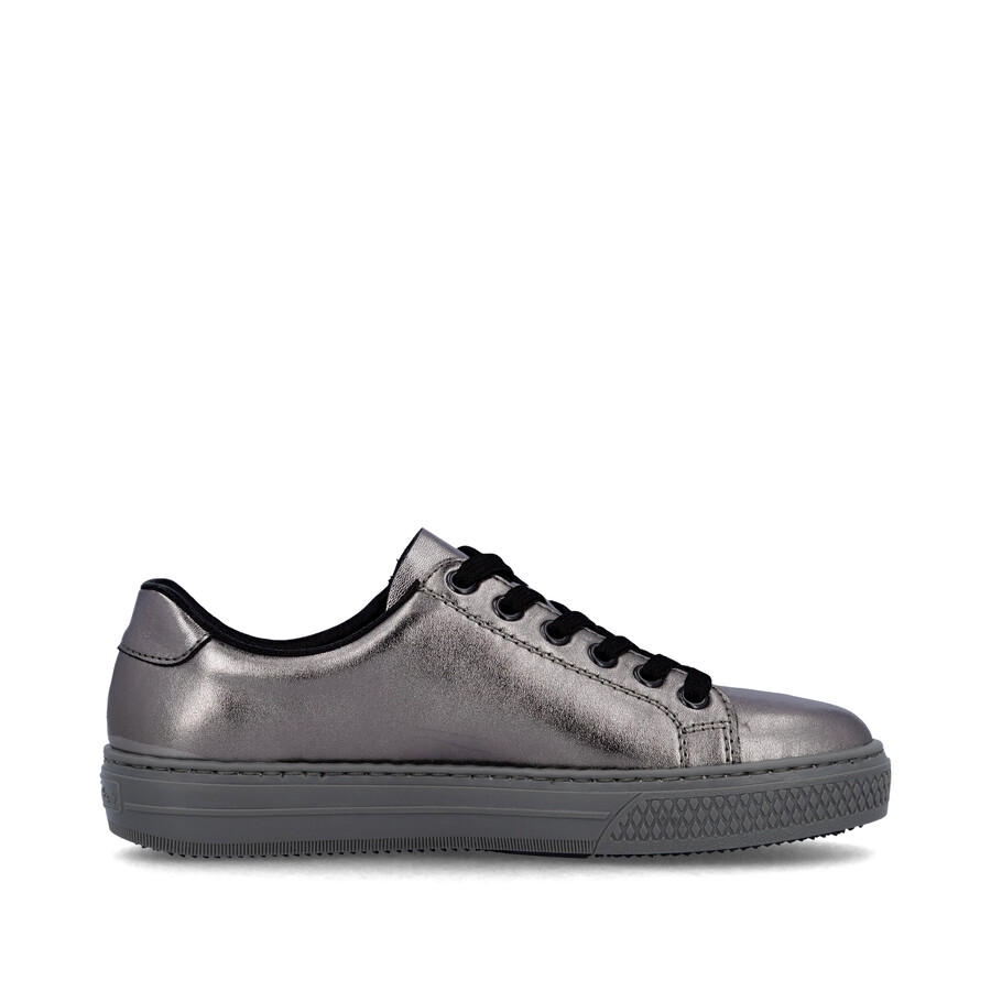 zapatos con cremallera en plataplatino para mujer rieker l59l1-90