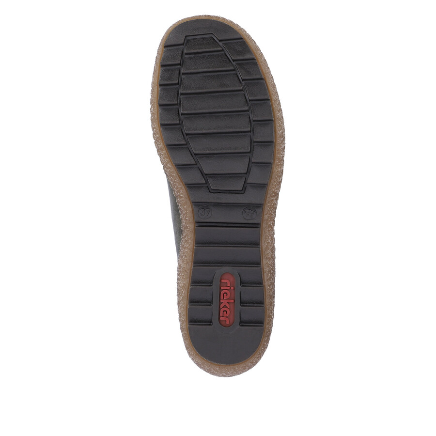 zapatos verdes con cremallera para mujer rieker l7571-54