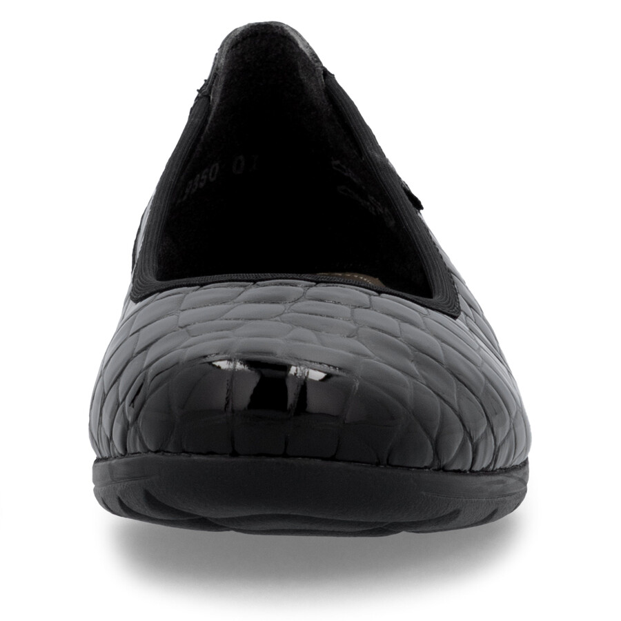zapatos negros sin cordones para mujer rieker l9350-01