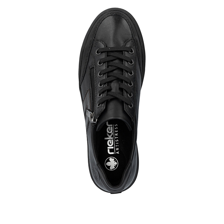 zapatos negros con cremallera para mujer rieker m7711-00
