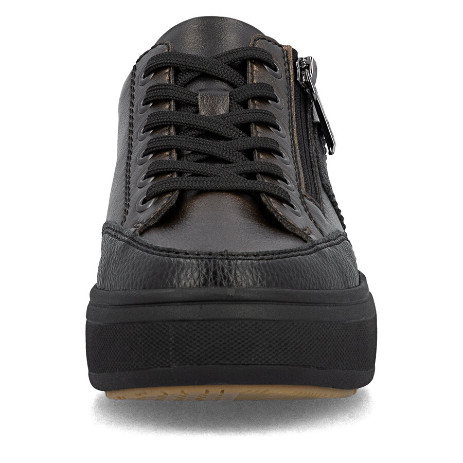 zapatos marrones con cremallera para mujer rieker m7711-25