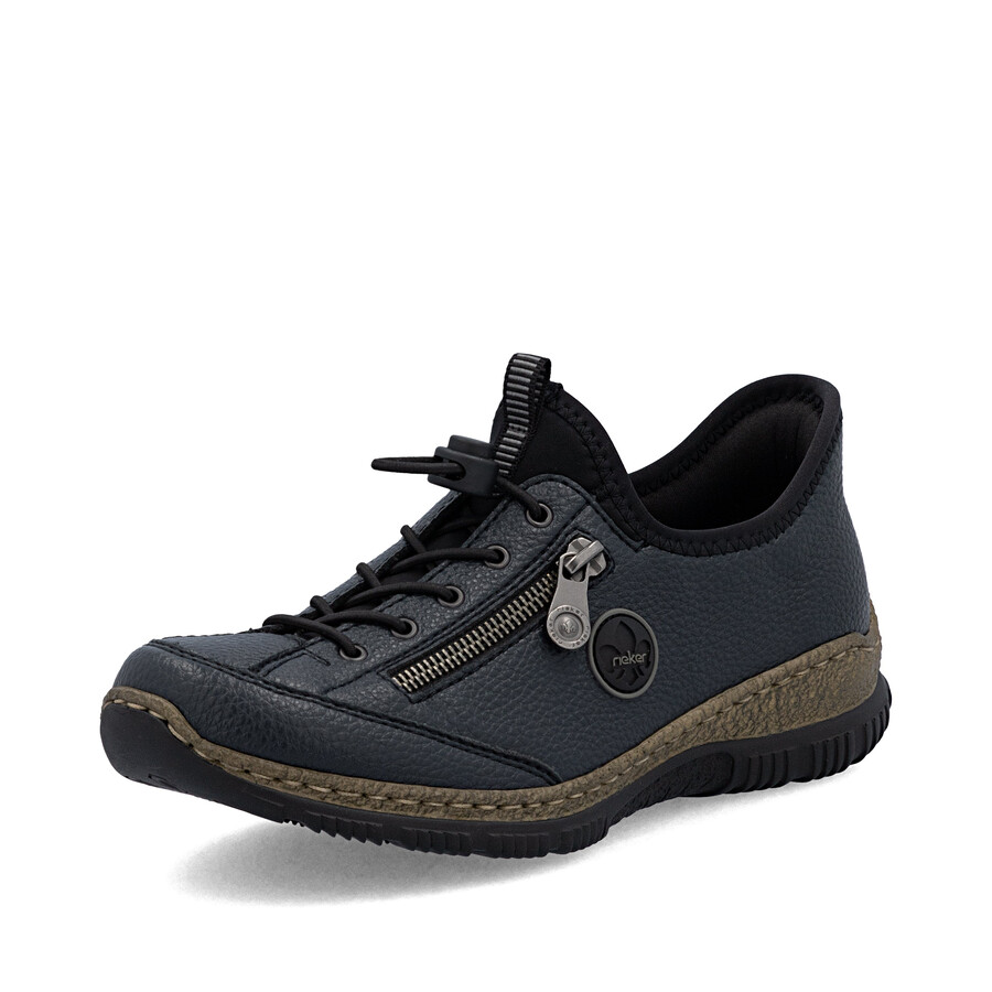 zapatos elásticos azules para mujer rieker n3267-15