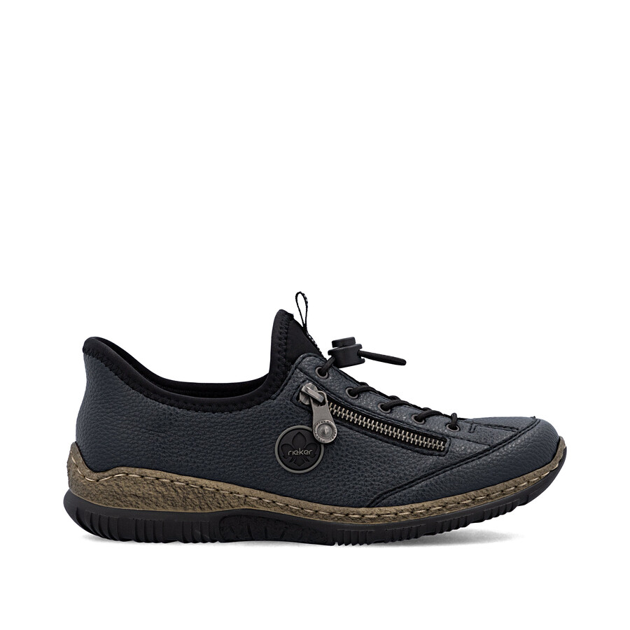 zapatos elásticos azules para mujer rieker n3267-15