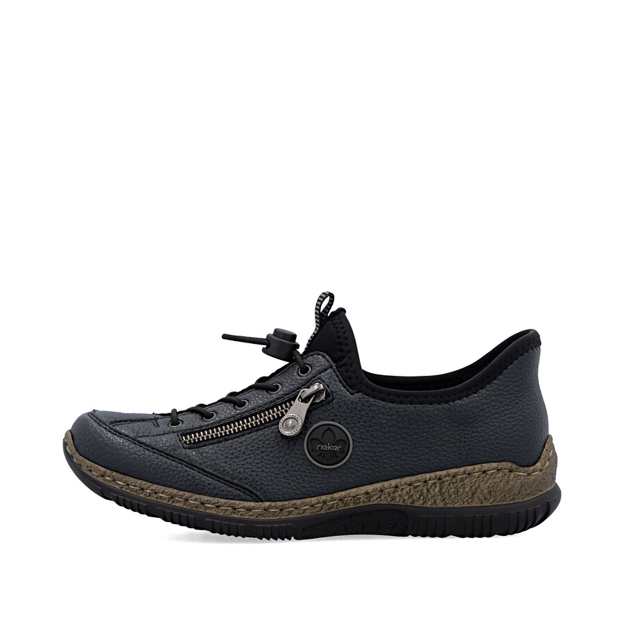 zapatos elásticos azules para mujer rieker n3267-15