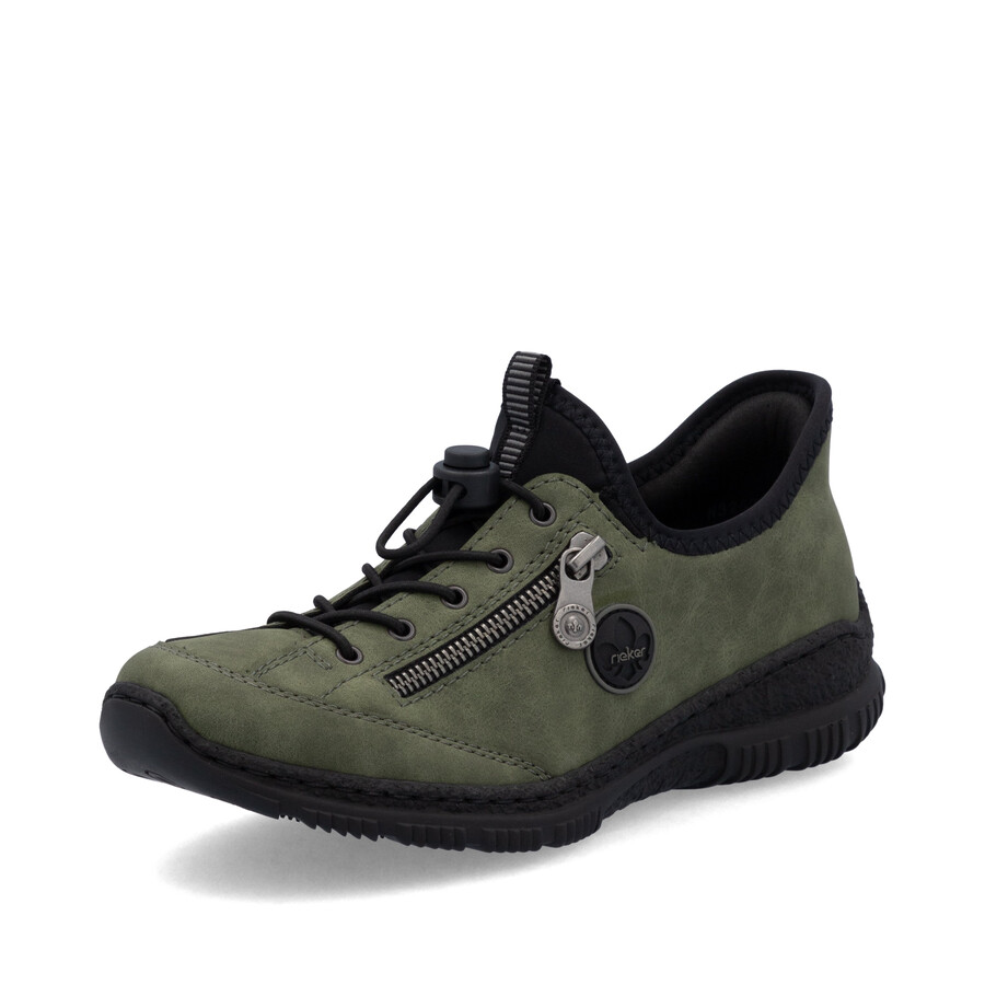 zapatos elásticos verdes para mujer rieker n3267-54
