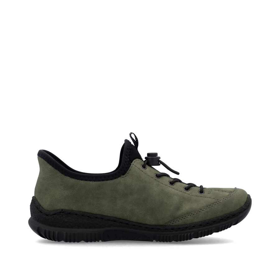 zapatos elásticos verdes para mujer rieker n3267-54