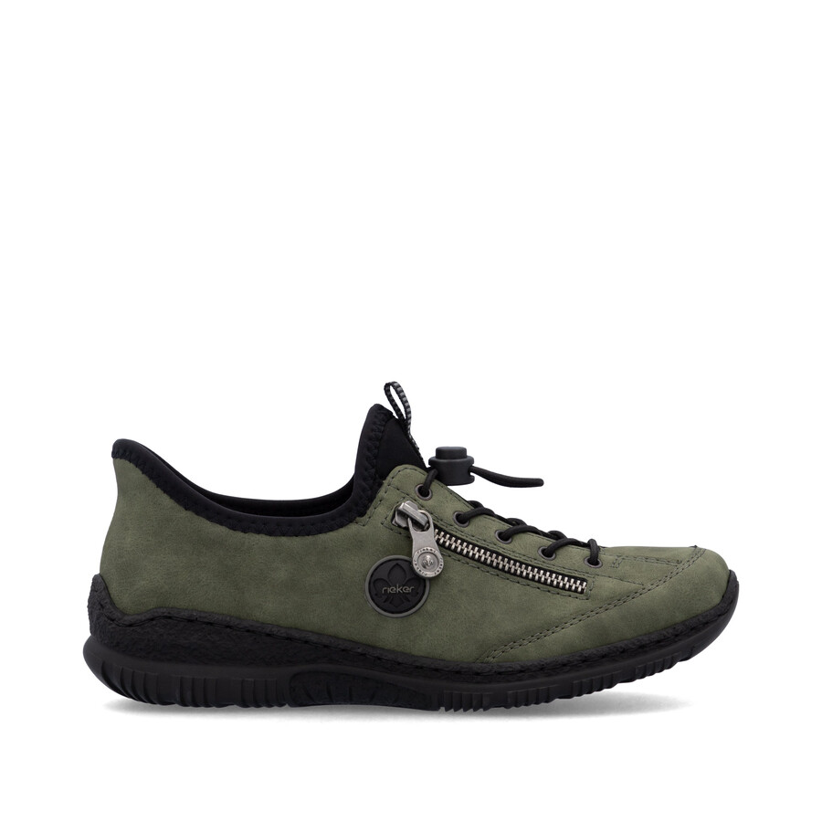 zapatos elásticos verdes para mujer rieker n3267-54