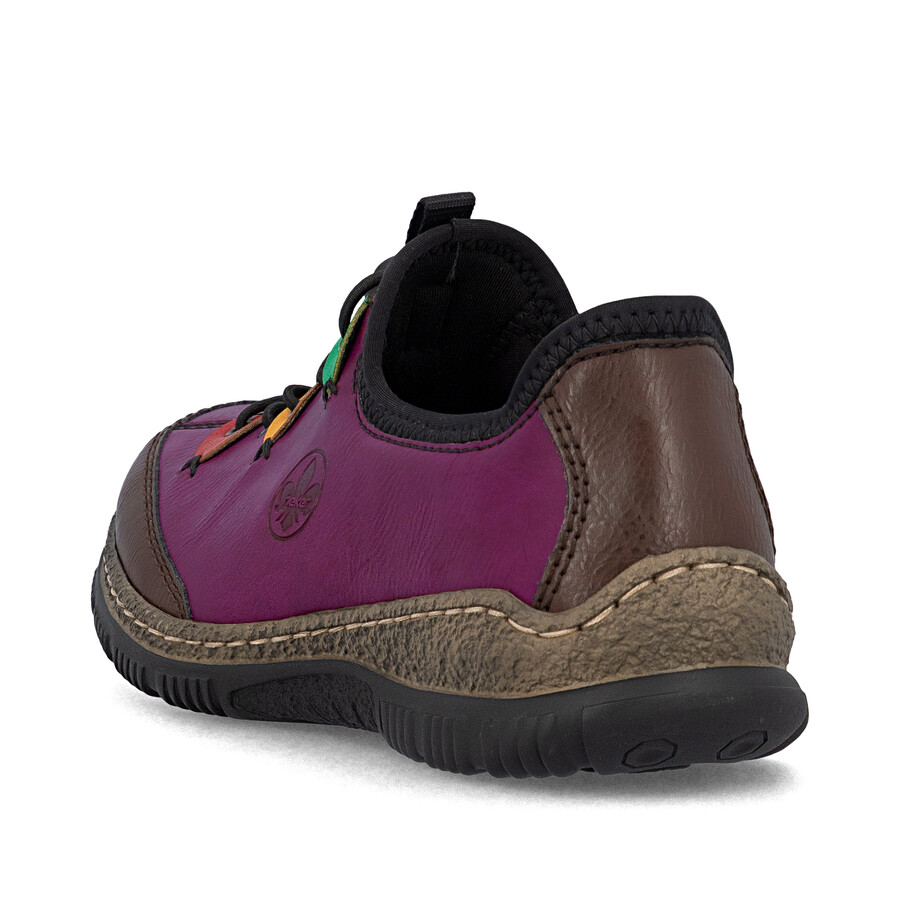 zapatos elásticos rosas para mujer rieker n3271-30