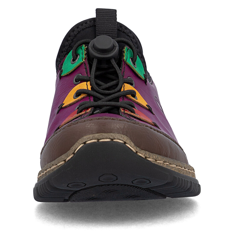 zapatos elásticos rosas para mujer rieker n3271-30