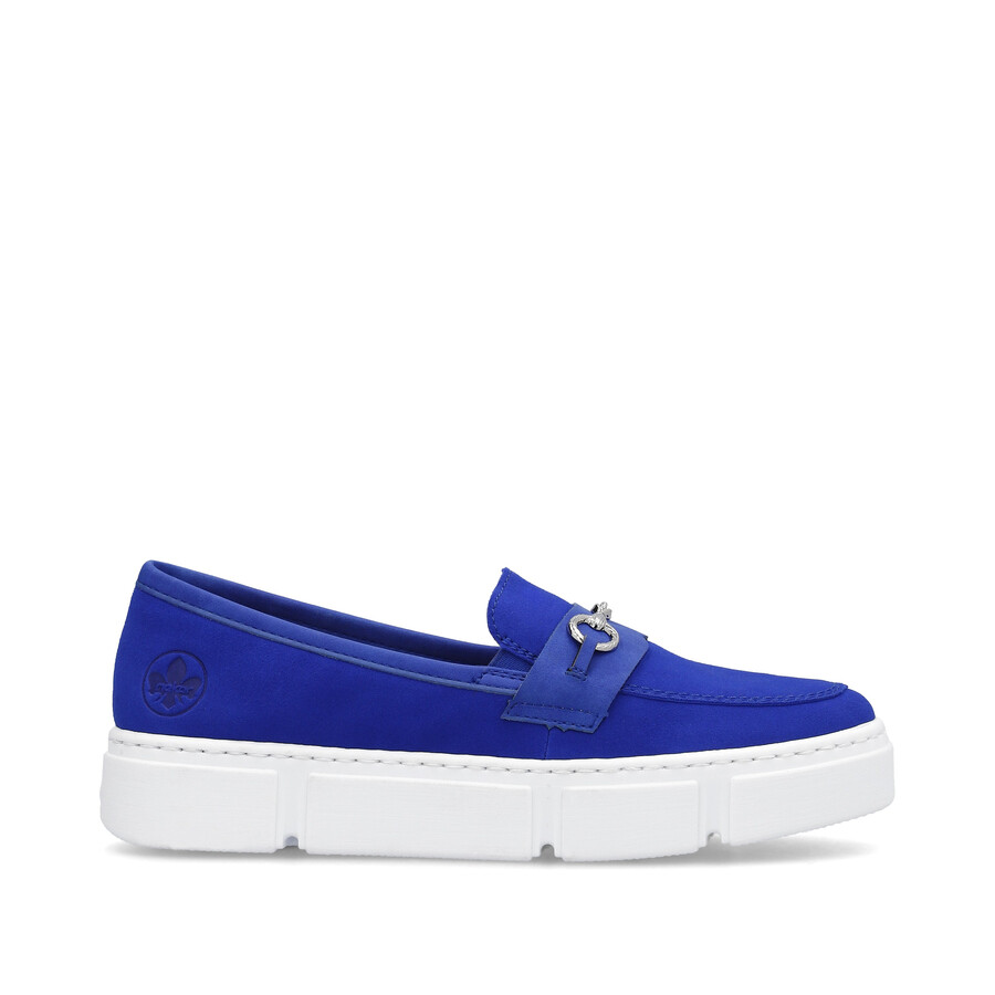 zapatos elásticos azules para mujer rieker n5956-14