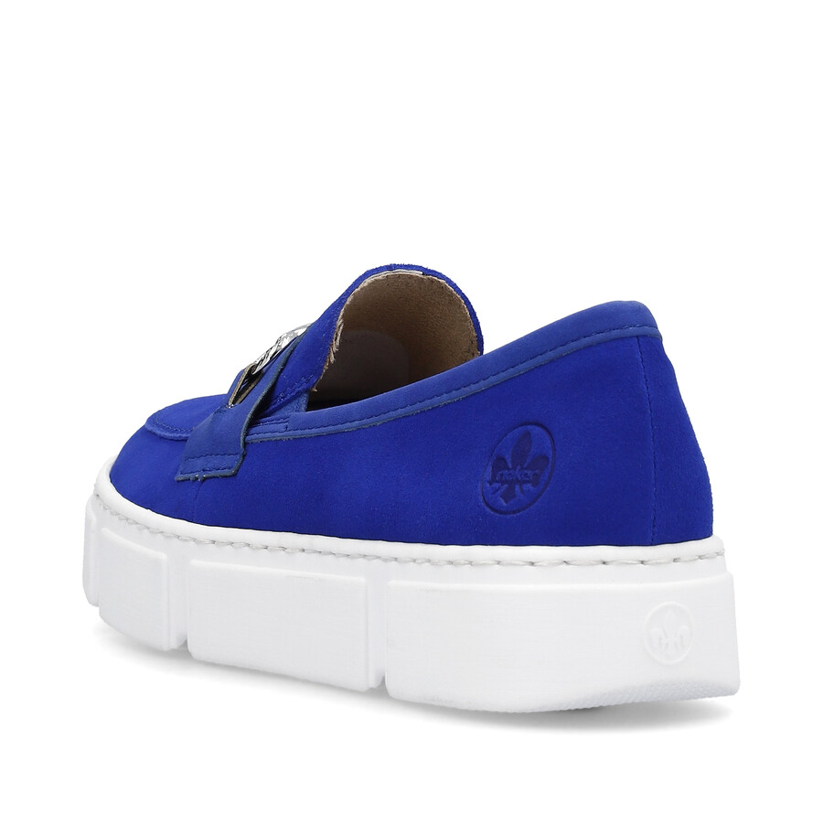 zapatos elásticos azules para mujer rieker n5956-14