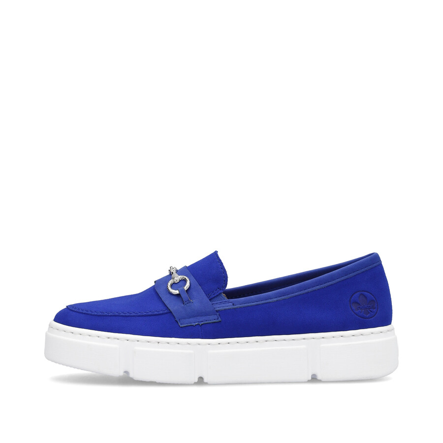 zapatos elásticos azules para mujer rieker n5956-14