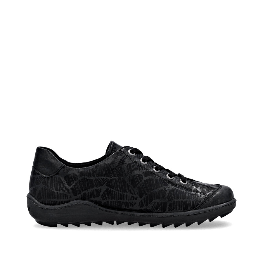 zapatos negros con cremallera para mujer remonte r1402-00