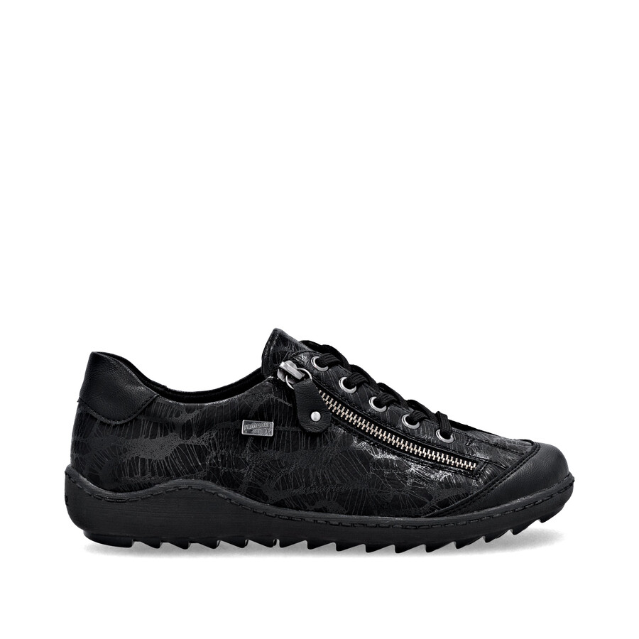 zapatos negros con cremallera para mujer remonte r1402-00