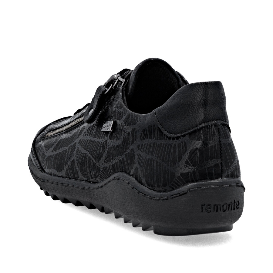 zapatos negros con cremallera para mujer remonte r1402-00