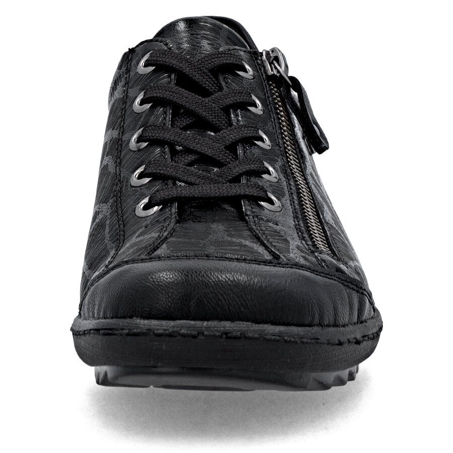 zapatos negros con cremallera para mujer remonte r1402-00