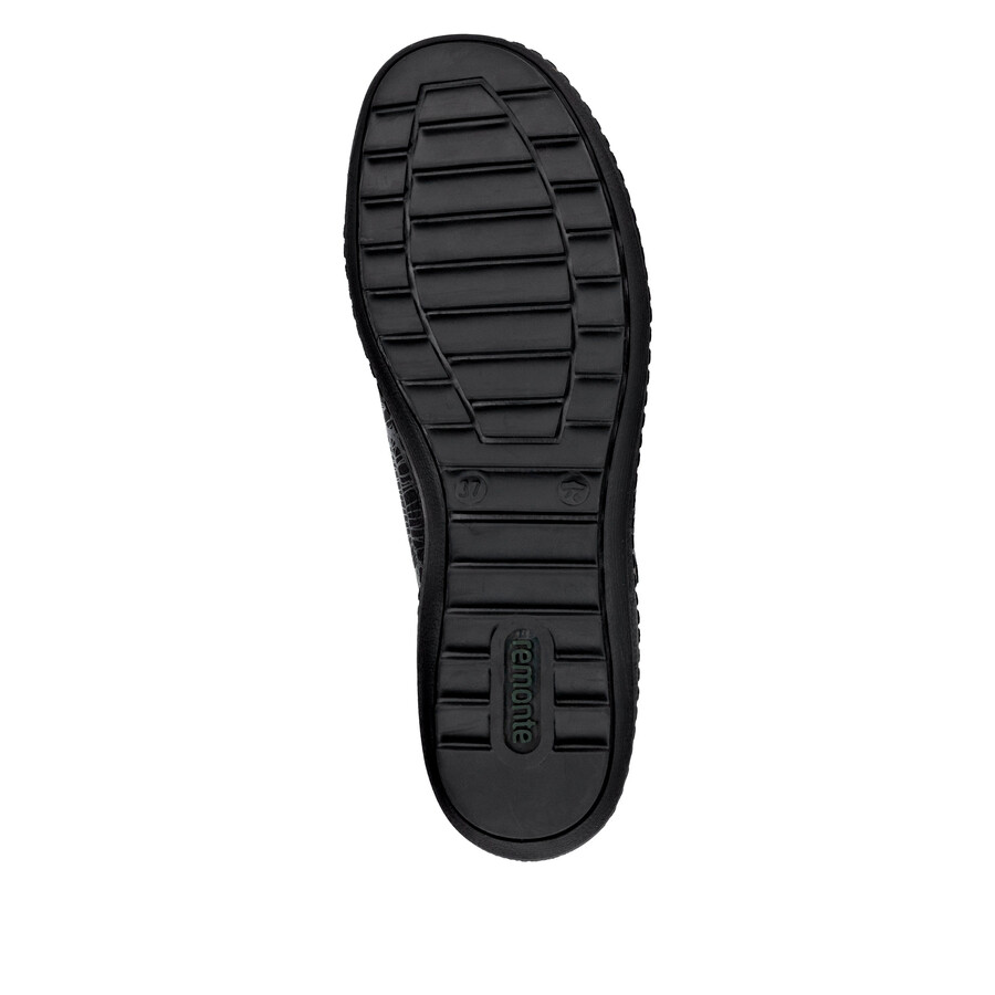 zapatos negros con cremallera para mujer remonte r1402-00