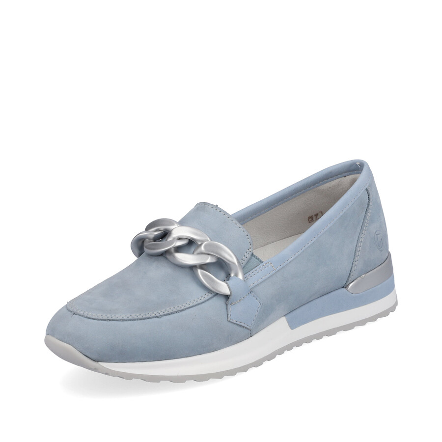 zapatos elásticos azules para mujer remonte r2544-10