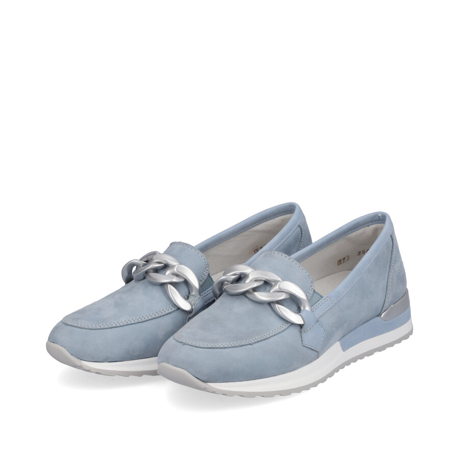 zapatos elásticos azules para mujer remonte r2544-10