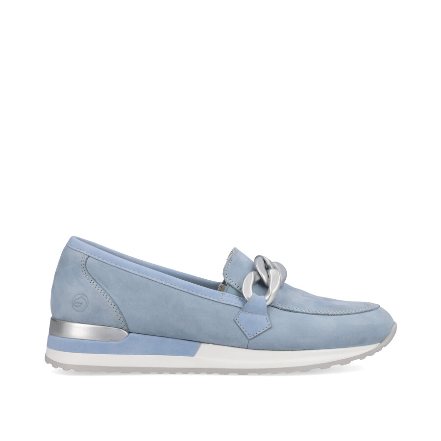 zapatos elásticos azules para mujer remonte r2544-10