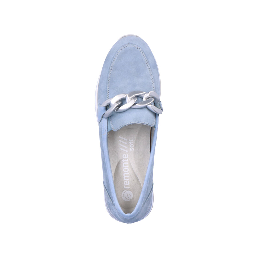 zapatos elásticos azules para mujer remonte r2544-10