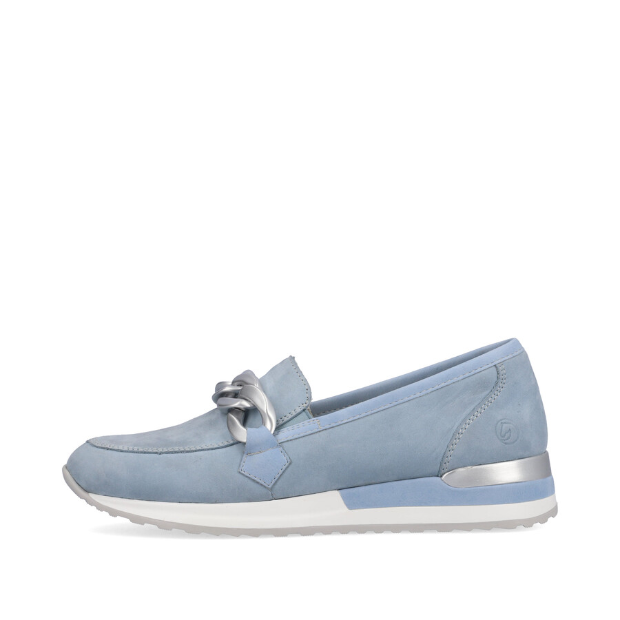 zapatos elásticos azules para mujer remonte r2544-10