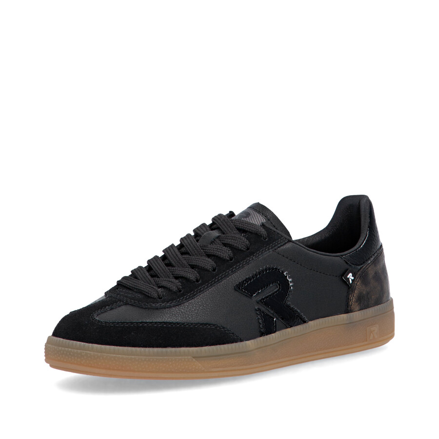 zapatillas negras para mujer rieker sport w2200-03