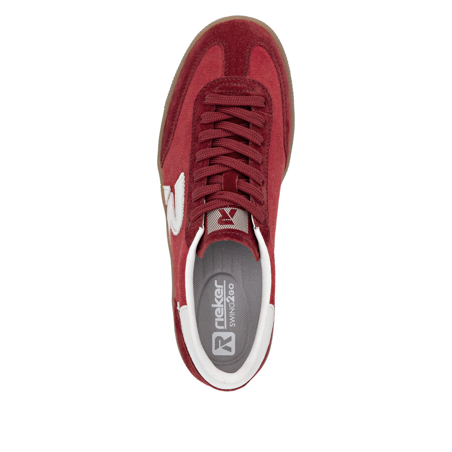 zapatillas rojas para mujer rieker sport w2200-33