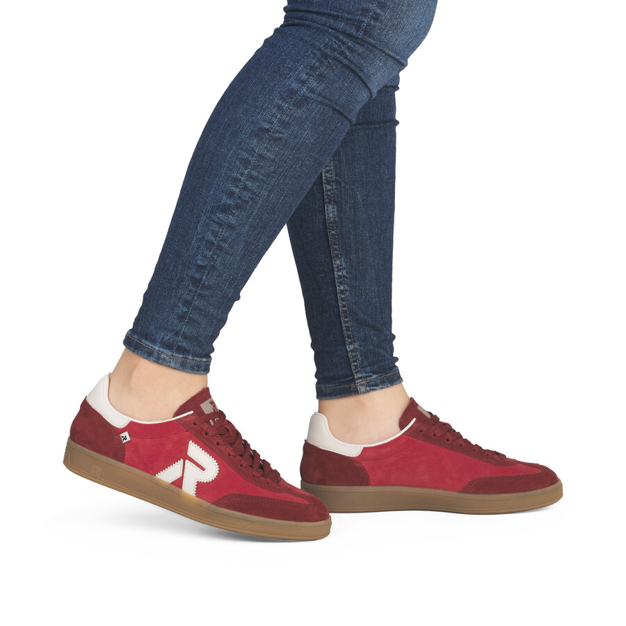 zapatillas rojas para mujer rieker sport w2200-33