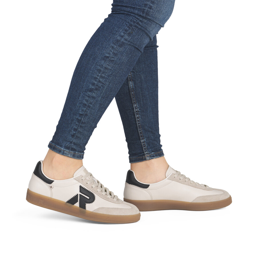 zapatillas beige para mujer rieker sport w2200-60
