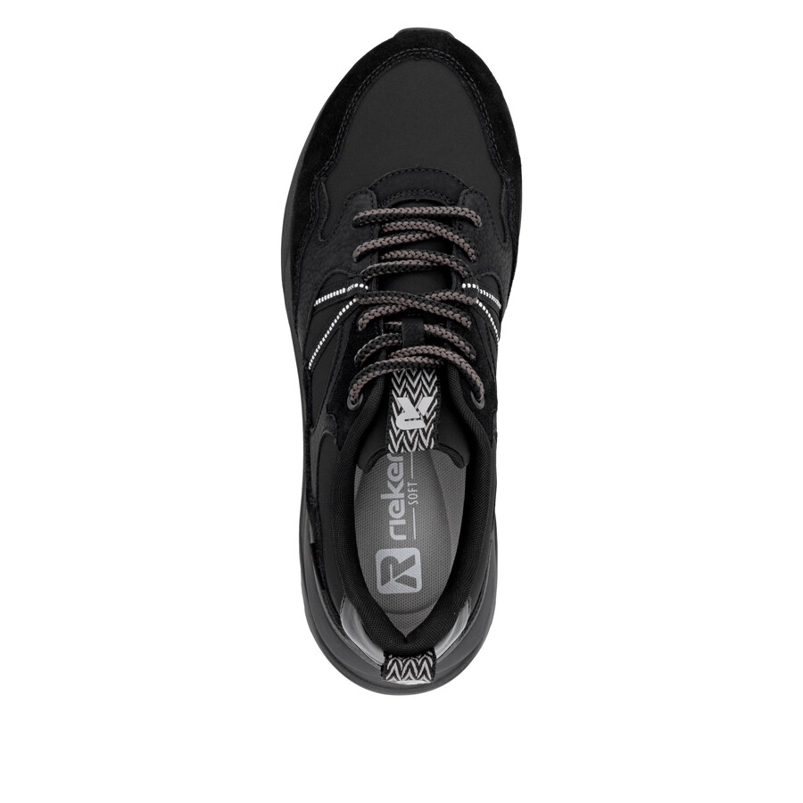 zapatillas negras para mujer rieker sport w2501-00