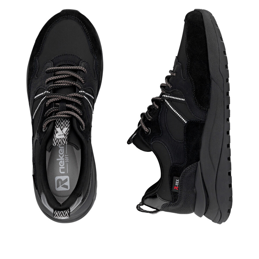 zapatillas negras para mujer rieker sport w2501-00