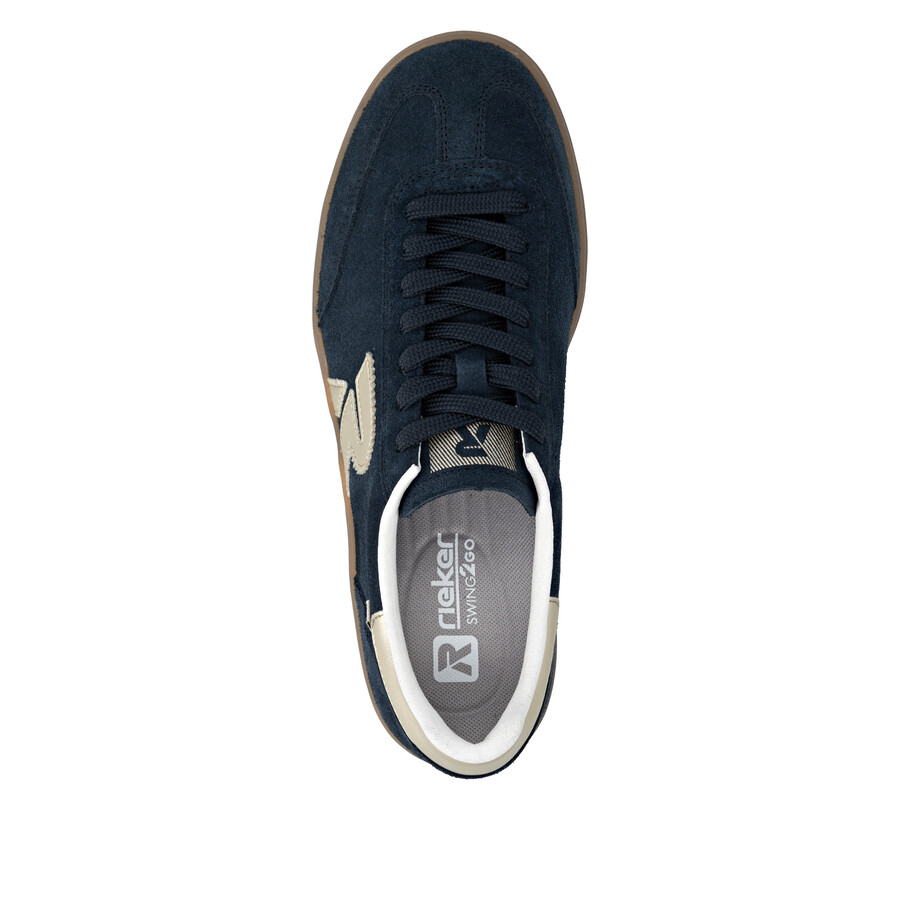 zapatos elásticos azules para mujer rieker sport w3700-14